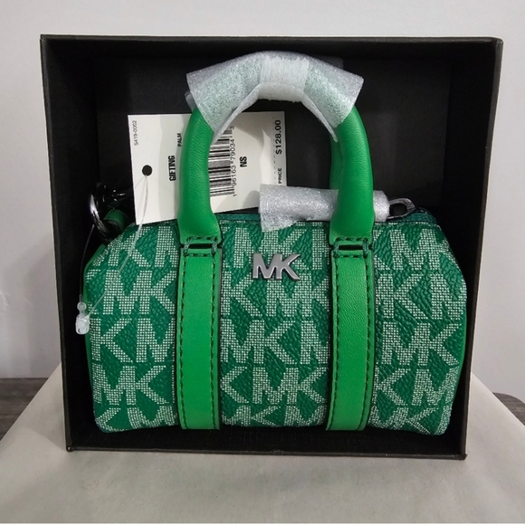 MICHAEL KORS Green Micro Duffle Key Fob - Picture 3 of 6